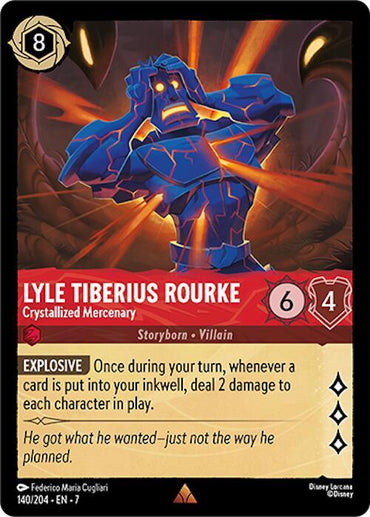 Lyle Tiberius Rourke - Crystallized Mercenary (140/204) [Archazia's Island] (ONLINE ORDER ONLY)