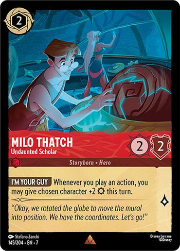 Milo Thatch - Undaunted Scholar (145/204) [Archazia's Island] (ONLINE ORDER ONLY)
