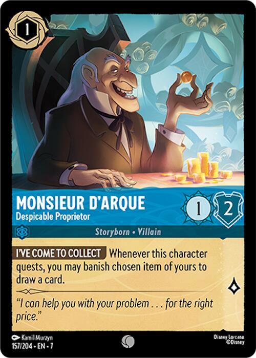 Monsieur D'Arque - Despicable Proprietor (157/204) [Archazia's Island] (ONLINE ORDER ONLY)