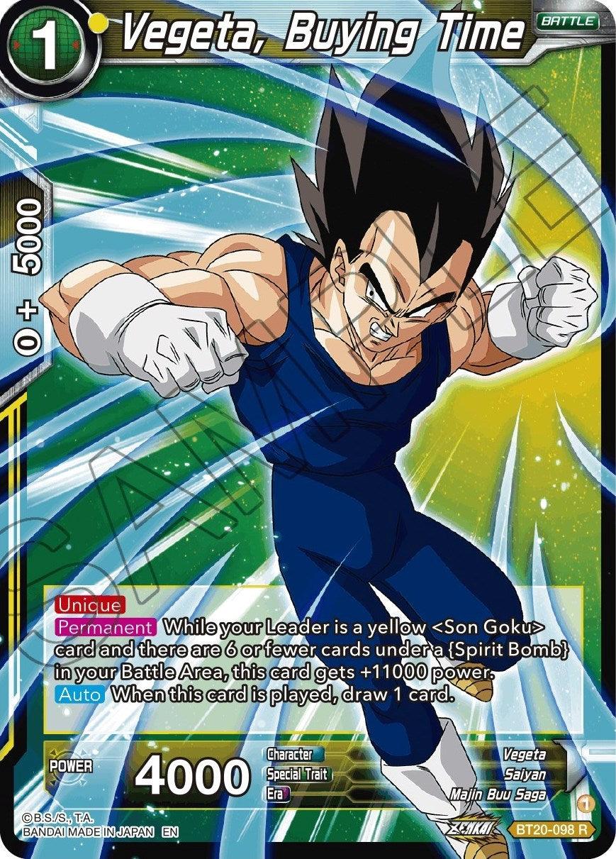 Vegeta, Buying Time (BT20-098) [Power Absorbed] (ONLINE ORDER ONLY)