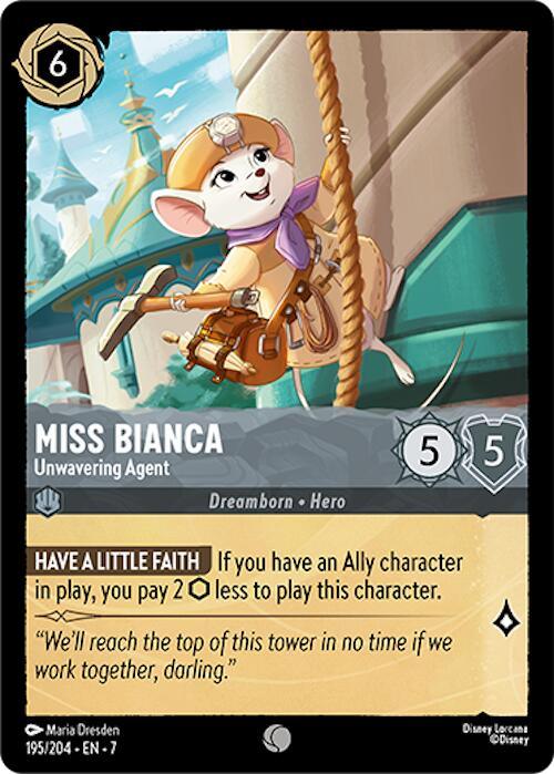 Miss Bianca - Unwavering Agent (195/204) [Archazia's Island] (ONLINE ORDER ONLY)
