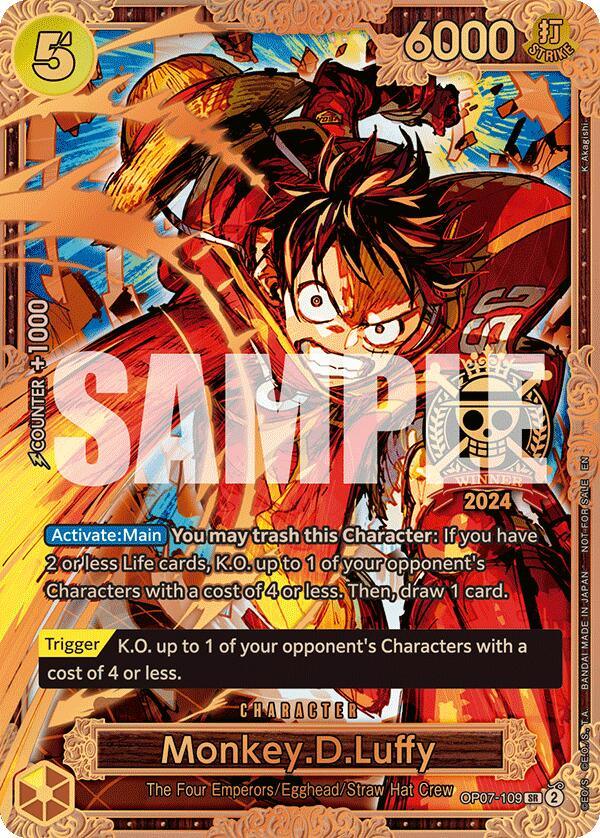 Monkey.D.Luffy (Championship 2024 World Final 3rd Place) [One Piece Promotion Cards] (ONLINE ORDER ONLY)