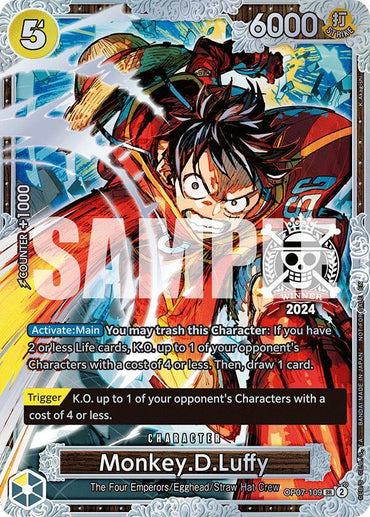 Monkey.D.Luffy (Championship 2024 World Final 2nd Place) [One Piece Promotion Cards] (ONLINE ORDER ONLY)