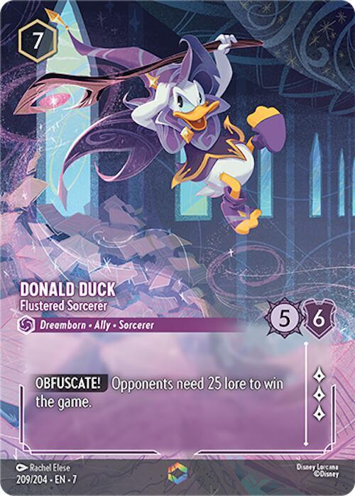Donald Duck - Flustered Sorcerer (Enchanted) (209/204) [Archazia's Island] (ONLINE ORDER ONLY)