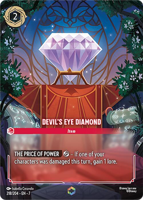 Devil's Eye Diamond (Enchanted) (218/204) [Archazia's Island] (ONLINE ORDER ONLY)