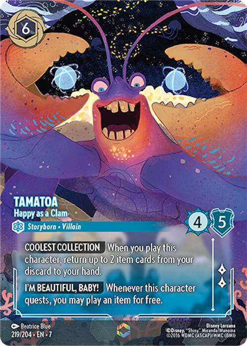 Tamatoa - Happy as a Clam (Enchanted) (219/204) [Archazia's Island] (ONLINE ORDER ONLY)