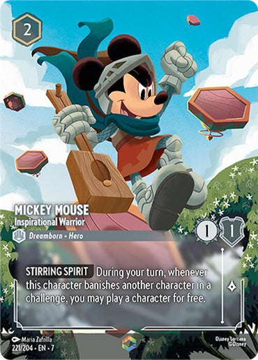 Mickey Mouse - Inspirational Warrior (Enchanted) (221/204) [Archazia's Island] (ONLINE ORDER ONLY)