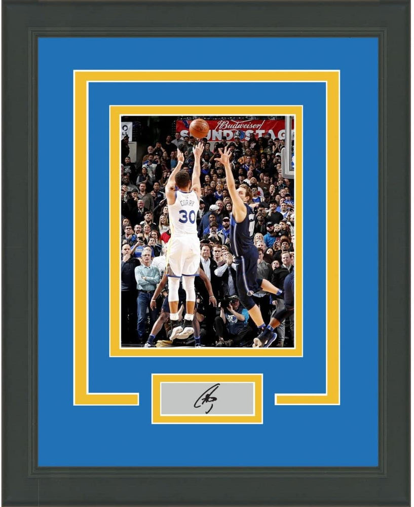 Framed Stephen Curry Facsimile Laser Engraved Signature Auto Golden State Warriors 11x14 Basketball Photo (ONLINE ORDER ONLY)