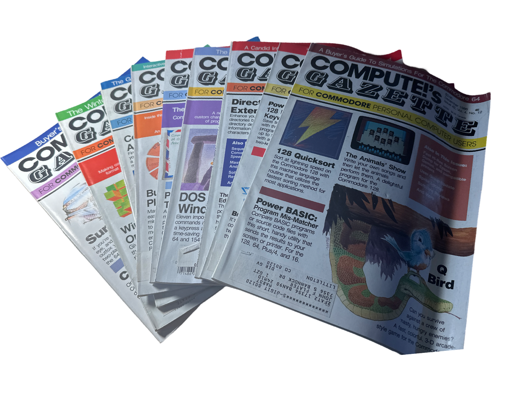 Compute's Gazette 1986 Back Issue(s) C64 C128 VIC-20 Commodore 64 Magazine (Online Order Only)