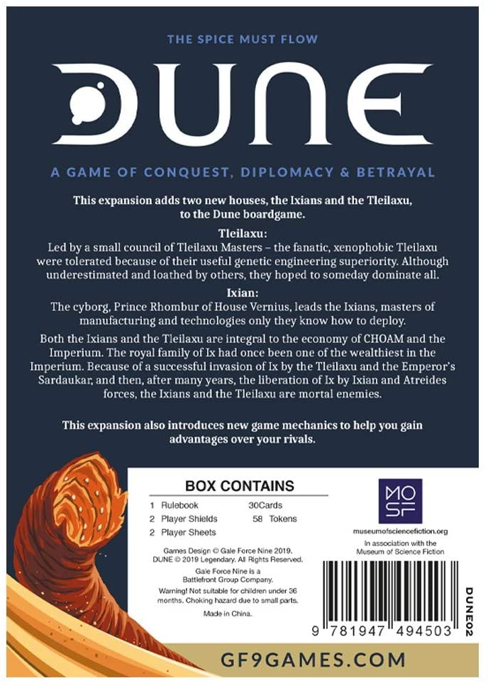 Dune: The Boardgame - Ixians & Tleilaxu House Expansion (ONLINE ORDER ONLY)