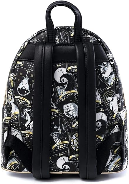 Loungefly Disney Nightmare Before Christmas Tarot Card AOP Womens Double Strap Shoulder Bag Purse (ONLINE ORDER ONLY)