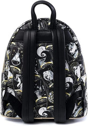 Loungefly Disney Nightmare Before Christmas Tarot Card AOP Womens Double Strap Shoulder Bag Purse (ONLINE ORDER ONLY)