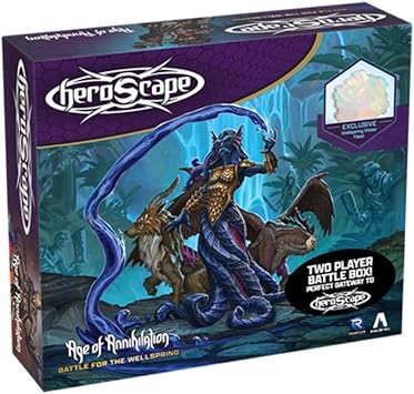 Renegade Game Studios Heroscape: Battle for The Wellspring Battle Box - Standard Edition | 2 Players, Ages 14 and up Contains 6 Miniatures, Terrain and Exclusive Wellspring Water Tiles! (ONLINE ORDER ONLY)