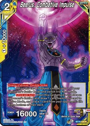 Beerus, Combative Impulse (BT16-128) [Realm of the Gods] (ONLINE ORDER ONLY)