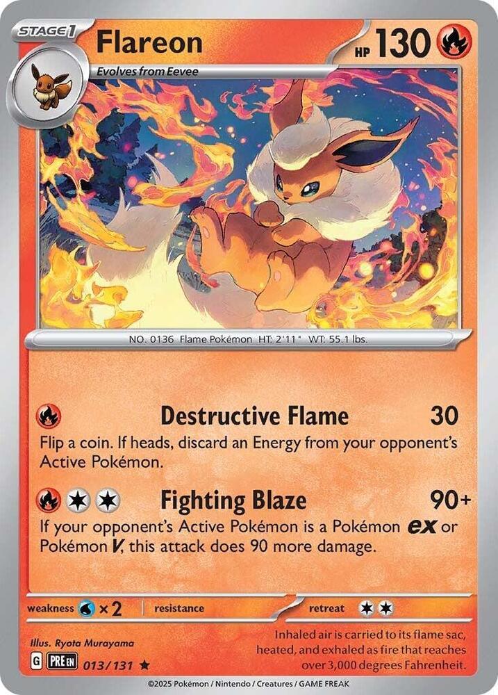 Flareon (013/131) [Scarlet & Violet: Prismatic Evolutions] (Online Only)