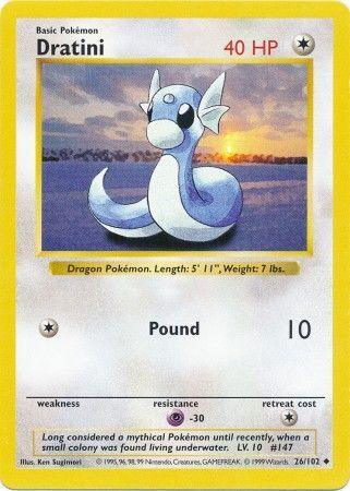 Dratini (26/102) [Base Set Shadowless Unlimited] (Online Only)