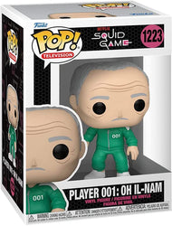 FUNKO POP 1223 TV: Squid Game - Player 001 : Oh il-NAM Figure (ONLINE ORDER ONLY)