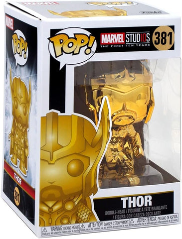 Funko Pop Marvel: Studios 10 - Thor (Gold Chrome) (ONLINE ORDER ONLY)
