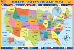 Puzzle: Educational Charts for Kids - Map of the US (ONLINE ORDER ONLY)