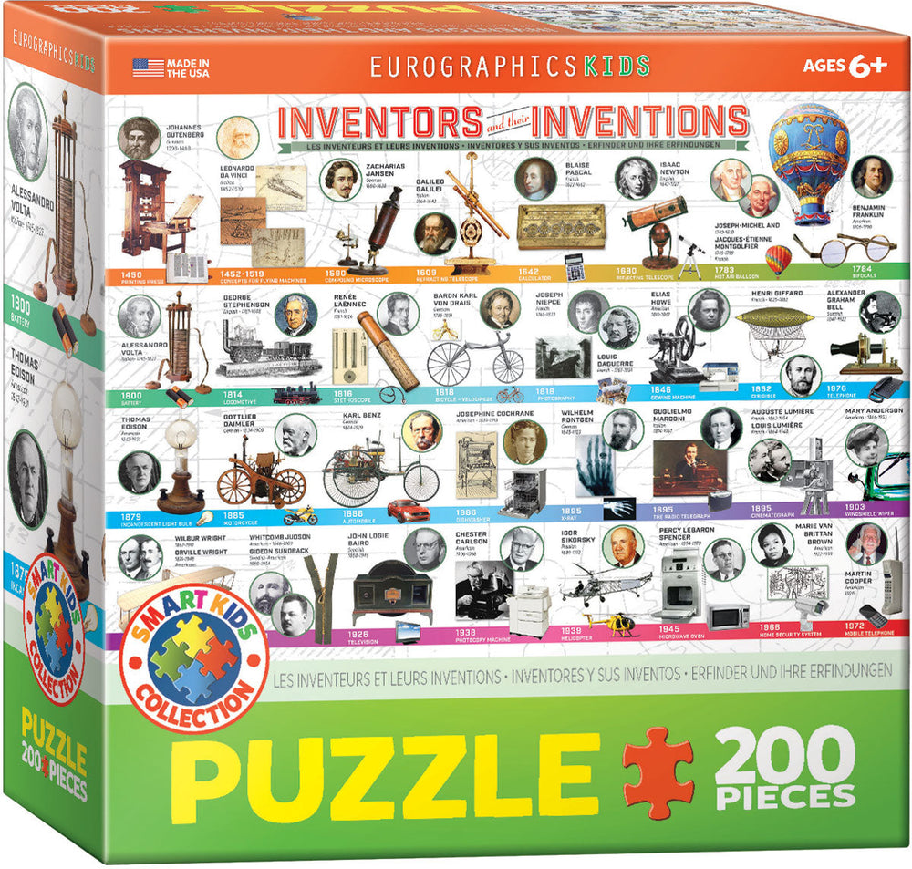 Puzzle: Educational Charts for Kids - Inventors and their Inventions (ONLINE ORDER ONLY)