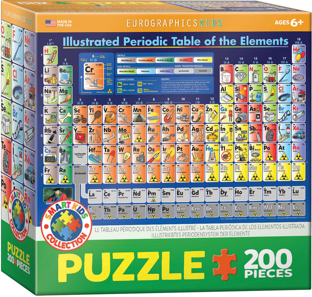 Puzzle: Educational Charts for Kids - Illustrated Periodic Table of the Elements (ONLINE ORDER ONLY)