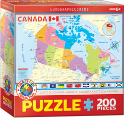 Puzzle: Educational Charts for Kids - Map of the Canada (ONLINE ORDER ONLY)