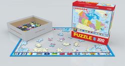 Puzzle: Educational Charts for Kids - Map of the Canada (ONLINE ORDER ONLY)
