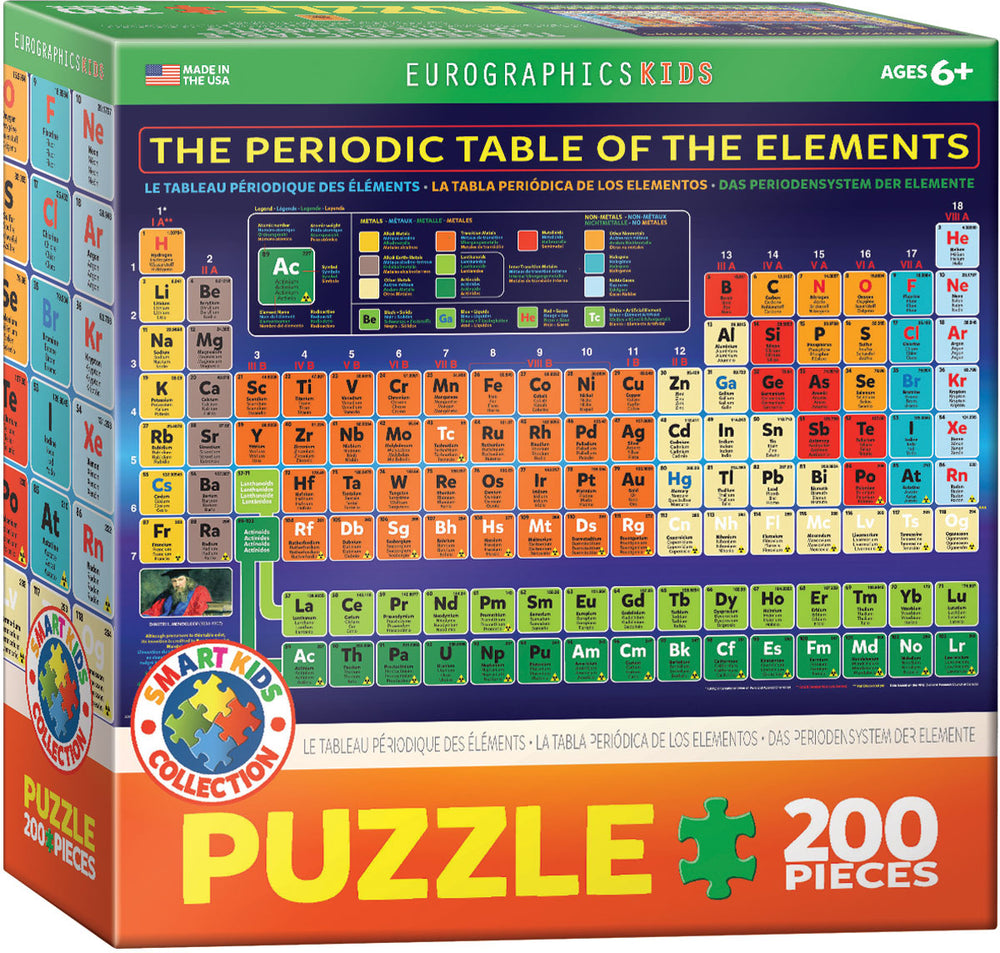Puzzle: Educational Charts for Kids - The Periodic Table of the Elements (ONLINE ORDER ONLY)