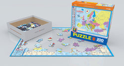 Puzzle: Educational Charts for Kids -  Map of Europe (ONLINE ORDER ONLY)