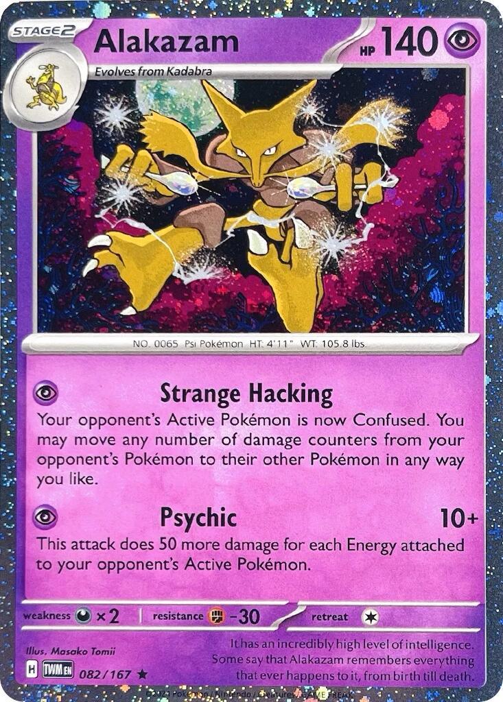 Alakazam (082/167) (Cosmos Holo) [Scarlet & Violet: Twilight Masquerade] (ONLINE ORDER ONLY)