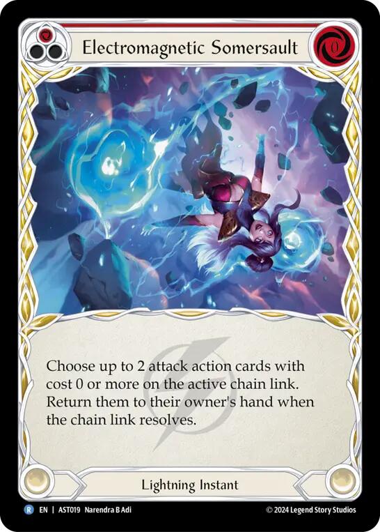 Electromagnetic Somersault (Red) [AST019] (Armory Deck: Aurora)