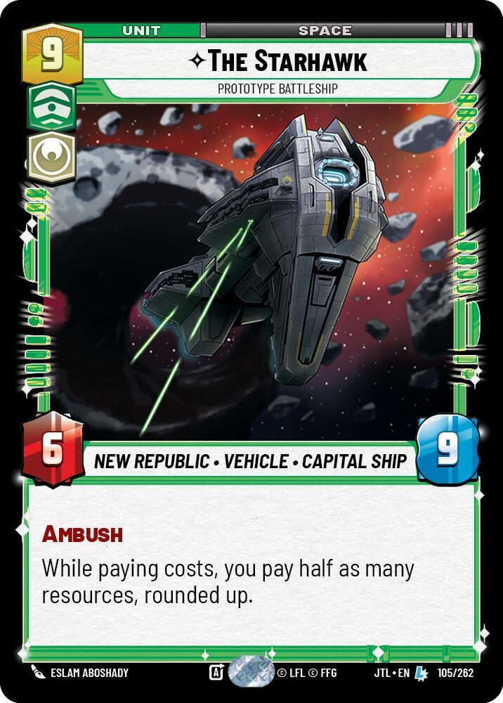 The Starhawk - Prototype Battleship (105/262) [Jump to Lightspeed] (ONLINE ORDER ONLY)