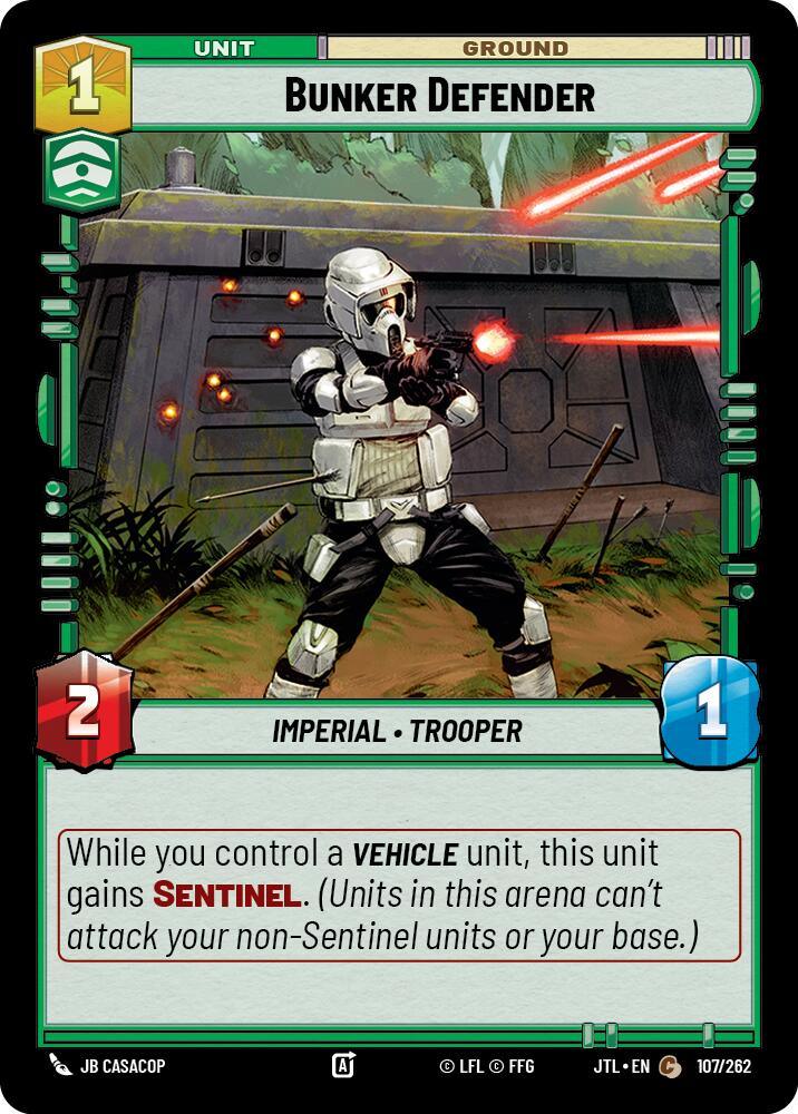 Bunker Defender (107/262) [Jump to Lightspeed] (ONLINE ORDER ONLY)