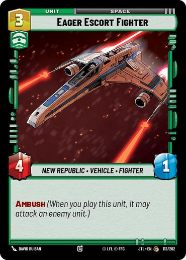 Eager Escort Fighter (112/262) [Jump to Lightspeed] (ONLINE ORDER ONLY)