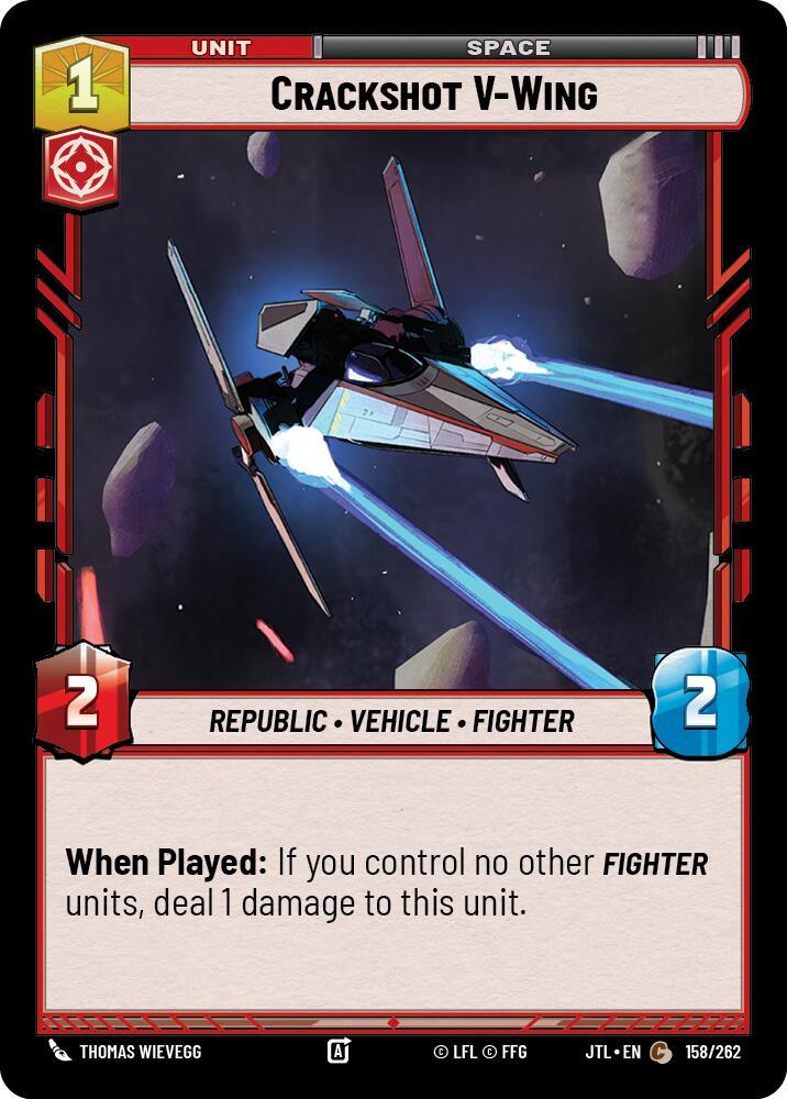 Crackshot V-Wing (158/262) [Jump to Lightspeed] (ONLINE ORDER ONLY)