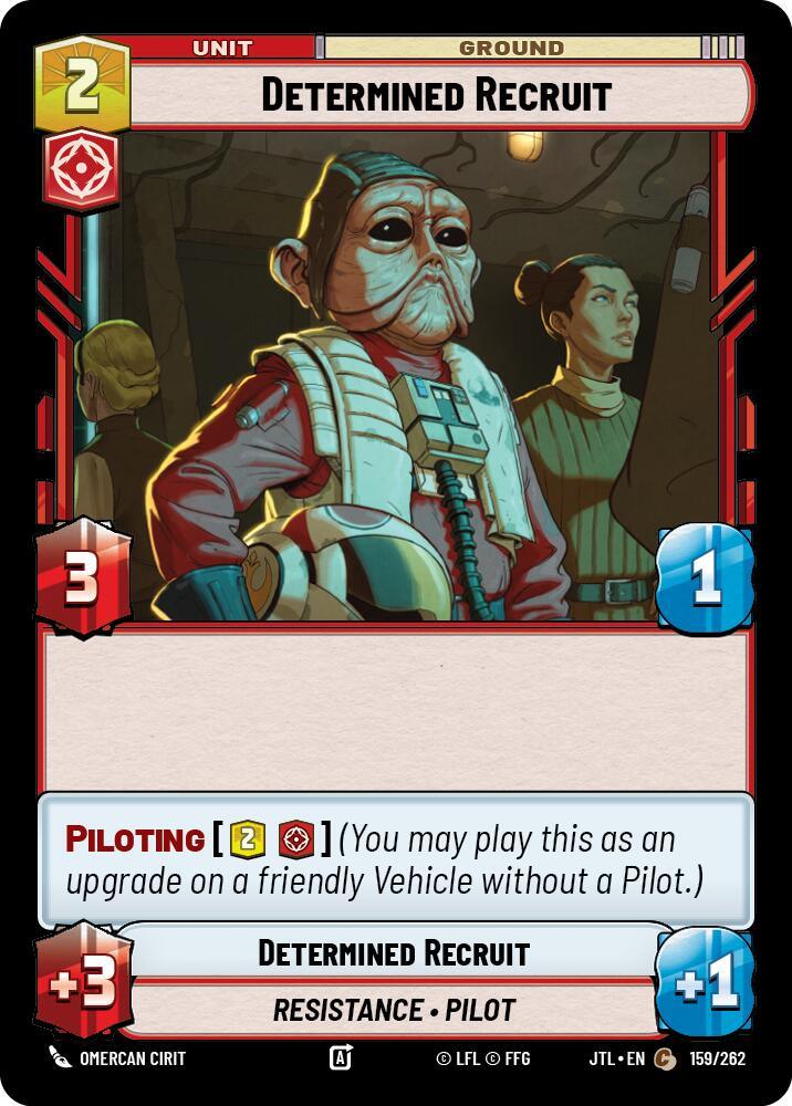 Determined Recruit (159/262) [Jump to Lightspeed] (ONLINE ORDER ONLY)