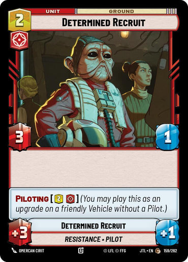Determined Recruit (159/262) [Jump to Lightspeed] (ONLINE ORDER ONLY)