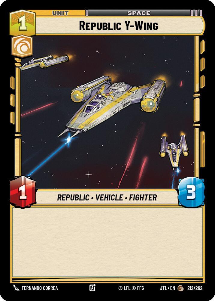Republic Y-Wing (212/262) [Jump to Lightspeed] (ONLINE ORDER ONLY)