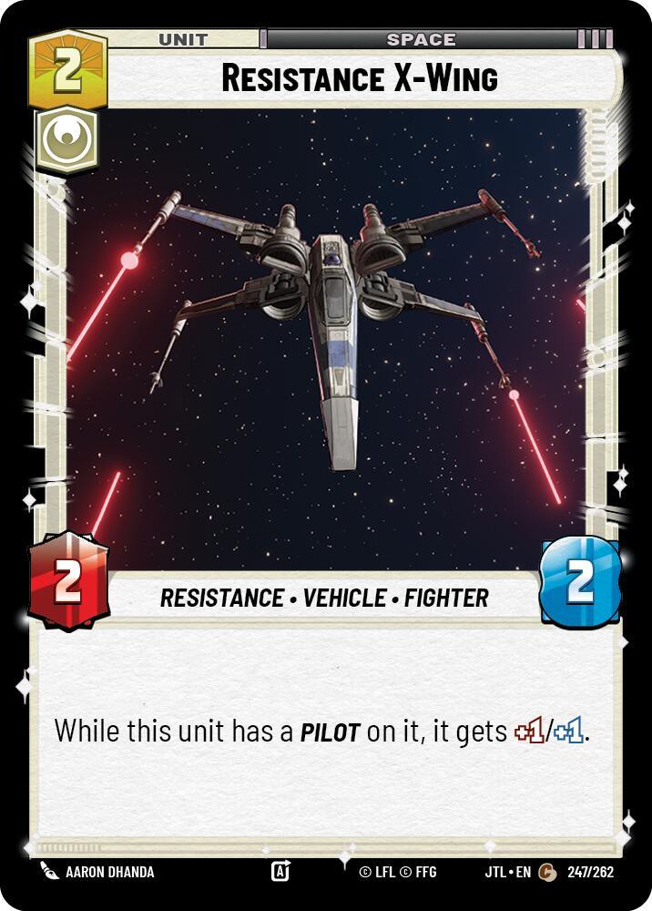 Resistance X-Wing (247/262) [Jump to Lightspeed] (ONLINE ORDER ONLY)