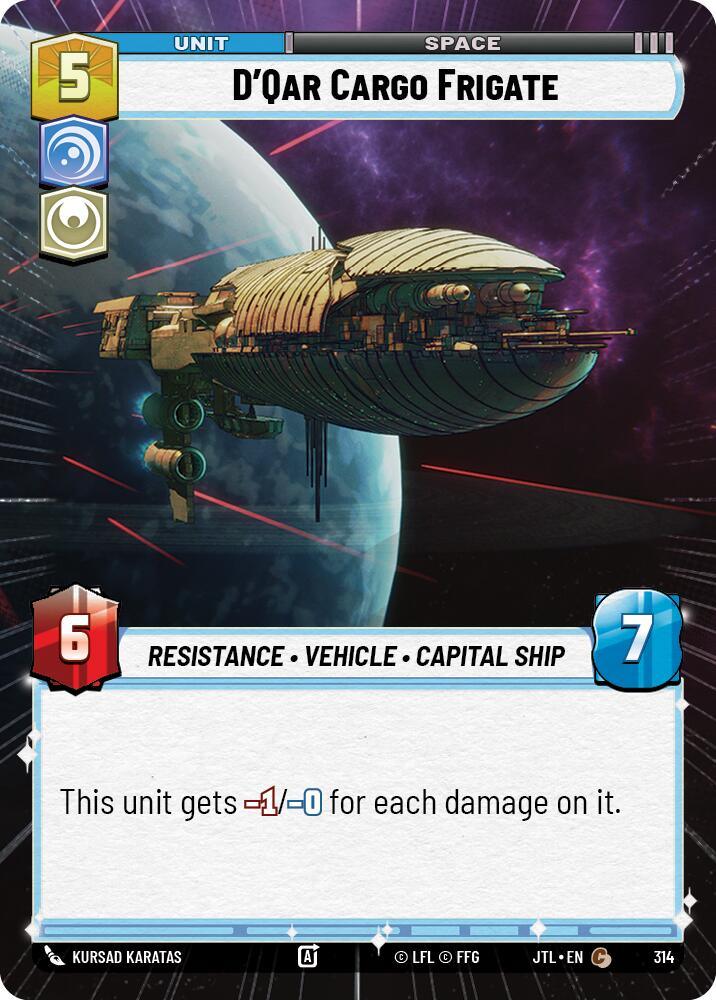 D'Qar Cargo Frigate (Hyperspace) (314) [Jump to Lightspeed] (ONLINE ORDER ONLY)