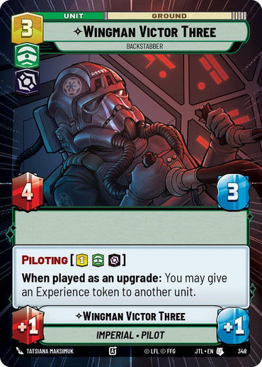 Wingman Victor Three - Backstabber (Hyperspace) (348) [Jump to Lightspeed] (ONLINE ORDER ONLY)