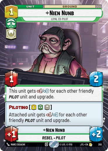 Nien Nunb - Loyal Co-Pilot (Hyperspace) (355) [Jump to Lightspeed] (ONLINE ORDER ONLY)