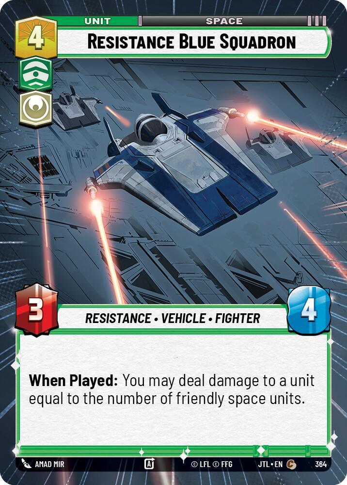 Resistance Blue Squadron (Hyperspace) (364) [Jump to Lightspeed] (ONLINE ORDER ONLY)