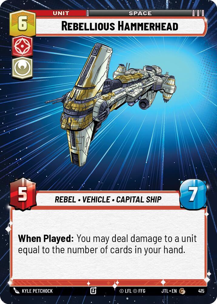 Rebellious Hammerhead (Hyperspace) (415) [Jump to Lightspeed] (ONLINE ORDER ONLY)