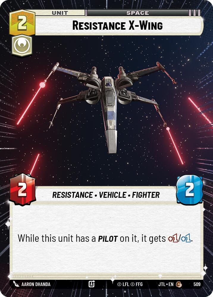 Resistance X-Wing (Hyperspace) (509) [Jump to Lightspeed] (ONLINE ORDER ONLY)