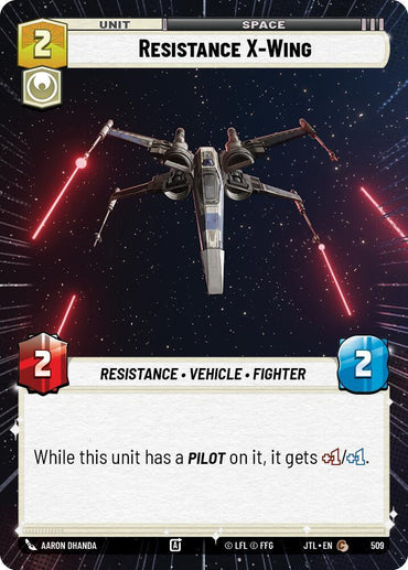 Resistance X-Wing (Hyperspace) (509) [Jump to Lightspeed] (ONLINE ORDER ONLY)
