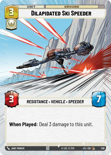 Dilapidated Ski Speeder (Hyperspace) (510) [Jump to Lightspeed] (ONLINE ORDER ONLY)