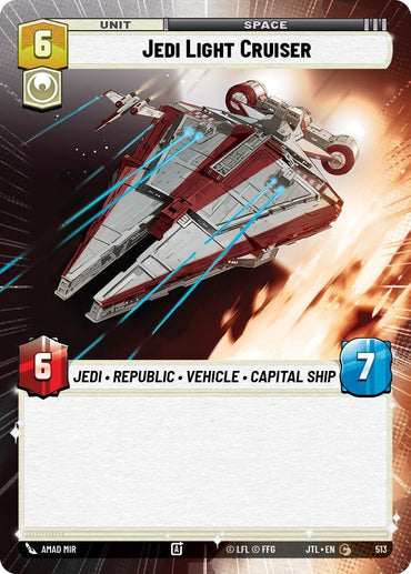 Jedi Light Cruiser (Hyperspace) (513) [Jump to Lightspeed] (ONLINE ORDER ONLY)