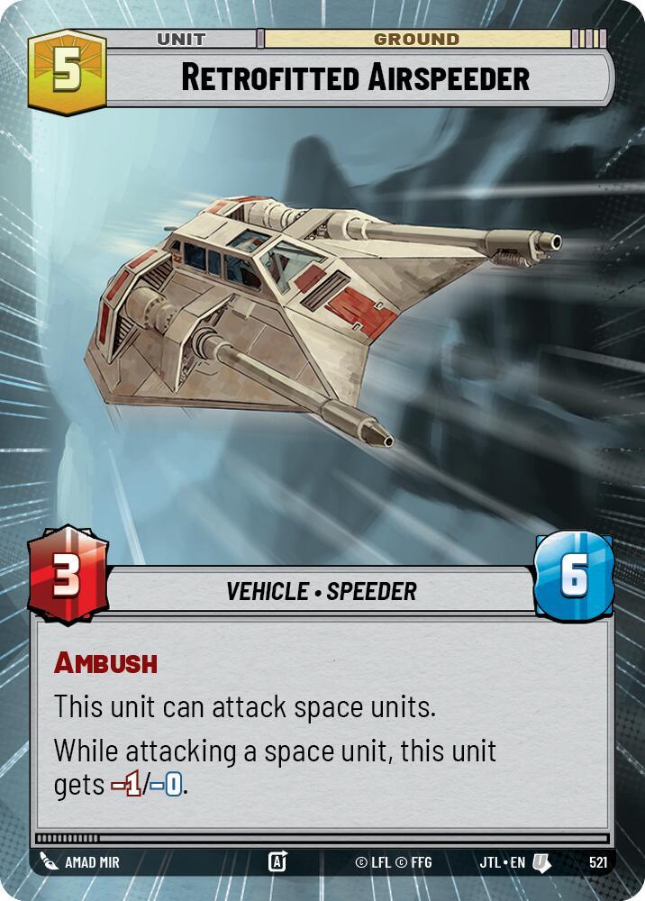 Retrofitted Airspeeder (Hyperspace) (521) [Jump to Lightspeed] (ONLINE ORDER ONLY)