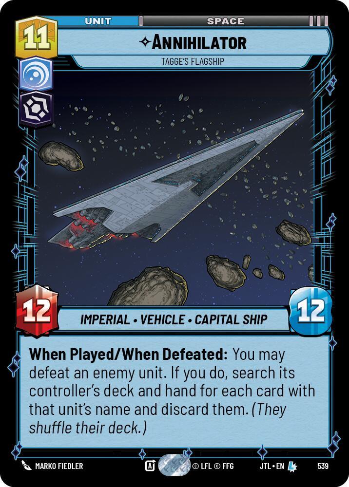 Annihilator - Tagge's Flagship (Foil) (539) [Jump to Lightspeed] (ONLINE ORDER ONLY)